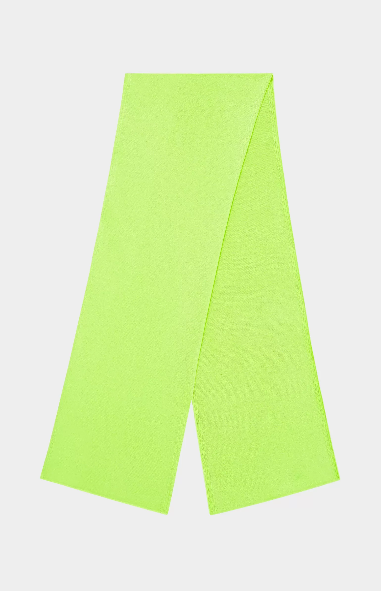 Women Pringle of Scotland Cashmere scarf In Fluorescent Yellow