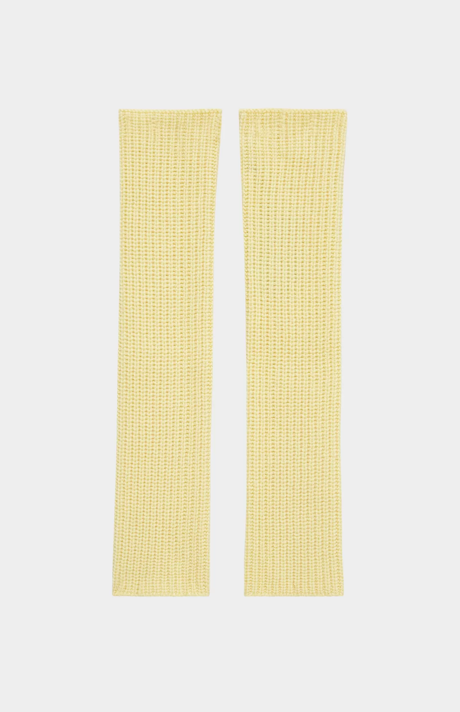 Women Pringle of Scotland Chunky Cashmere Leg Warmers In Yellow