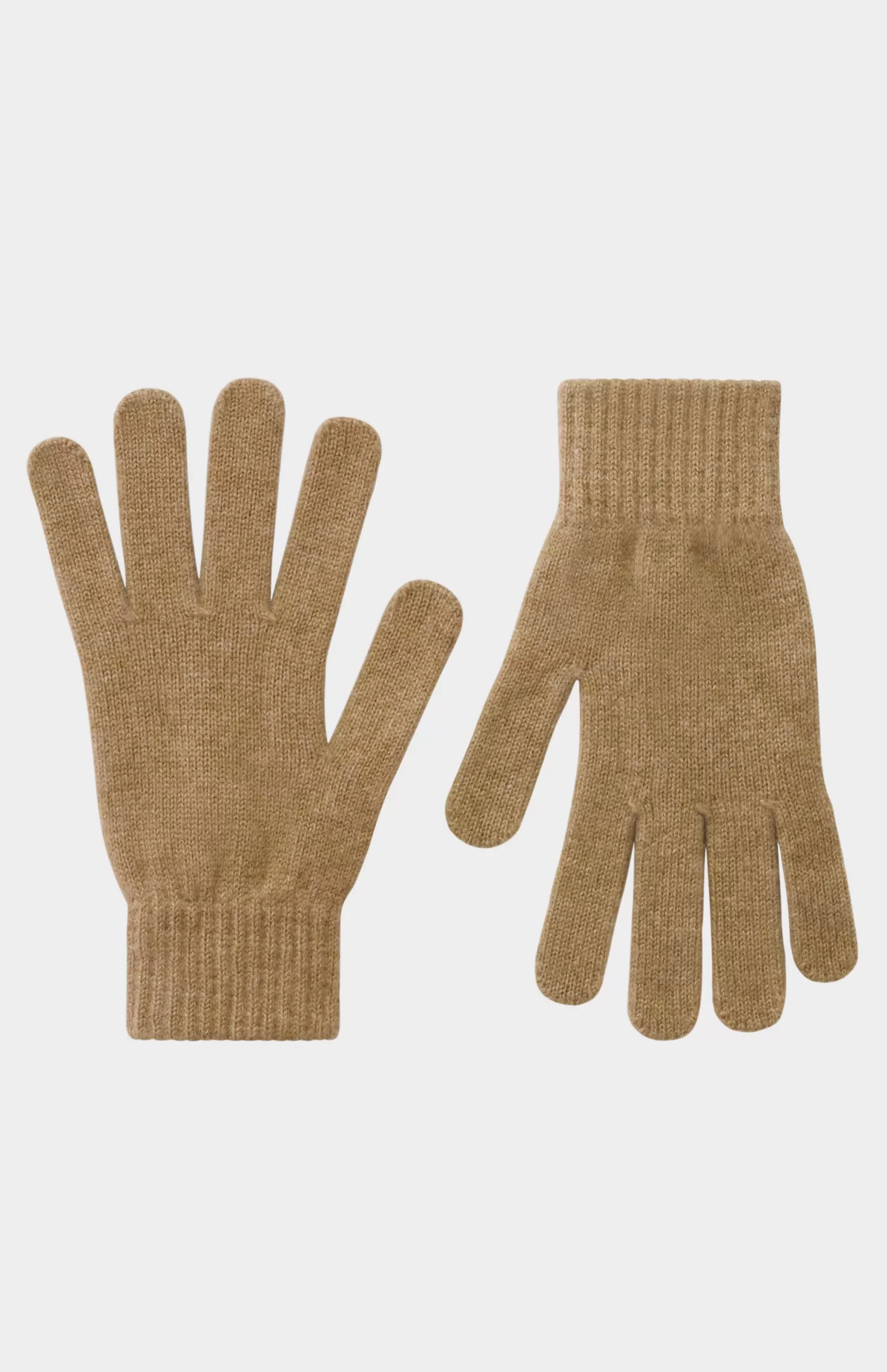 Women Pringle of Scotland Classic Cashmere Gloves In Natural