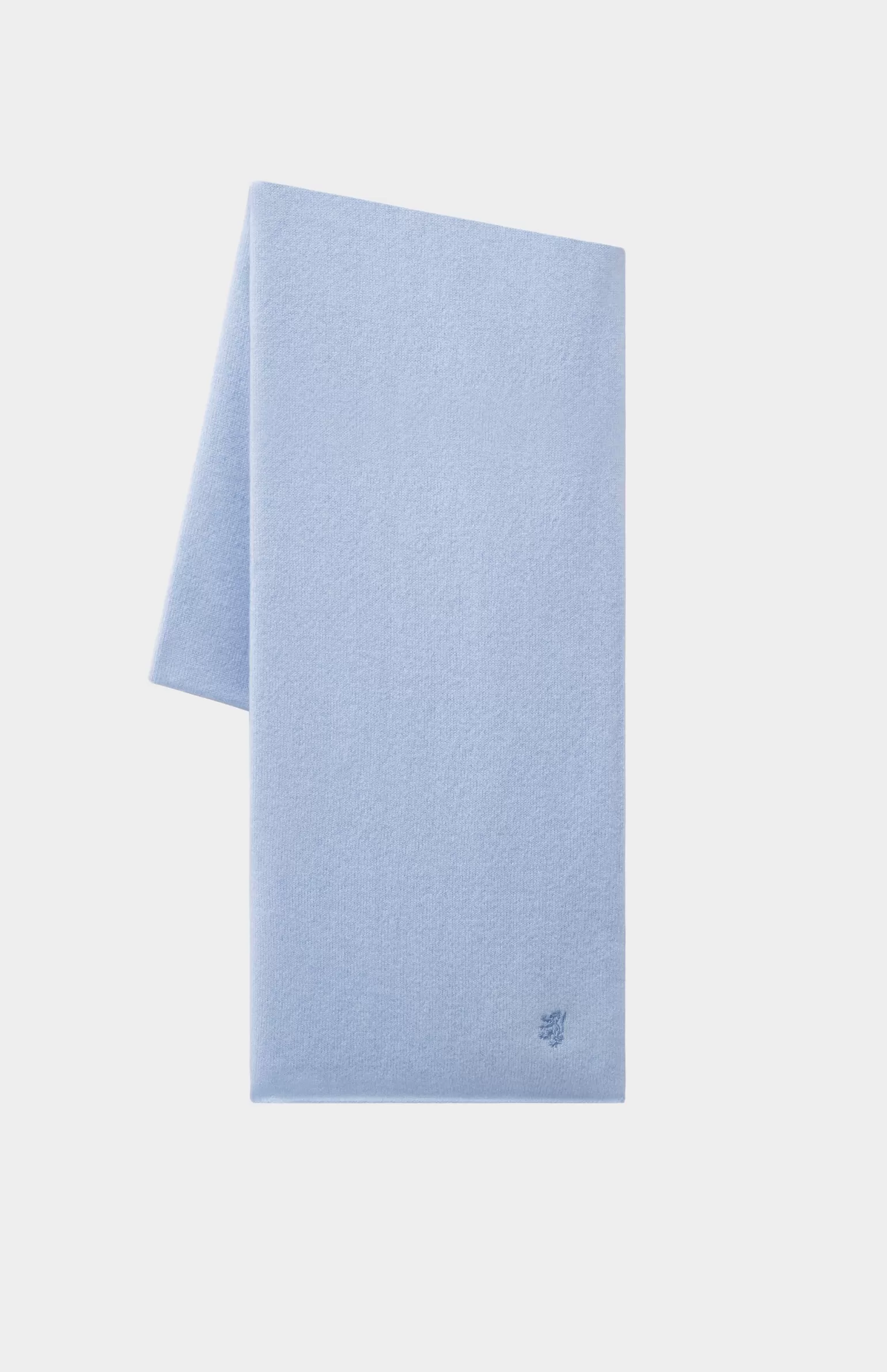 Women Pringle of Scotland Classic Cashmere scarf In Sky Blue