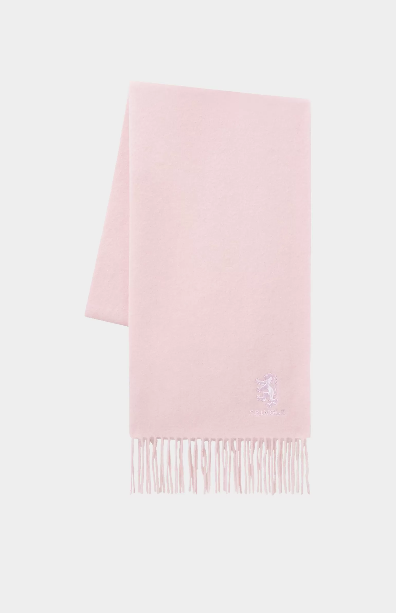 Women Pringle of Scotland Fringed Lambswool Scarf In Pink