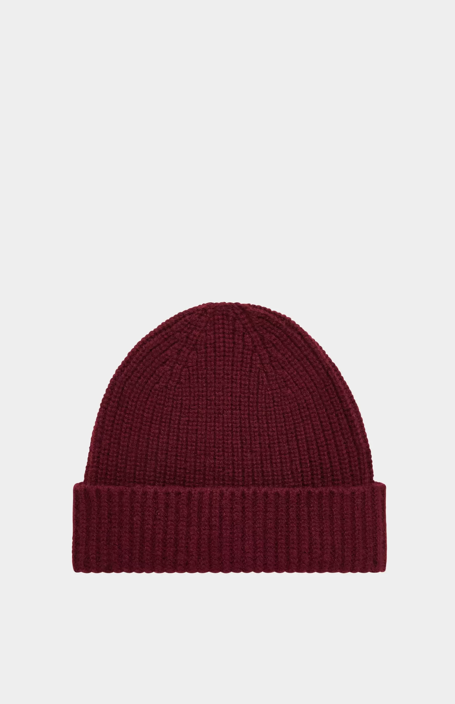 Women Pringle of Scotland Lambswool Beanie In Deep Claret