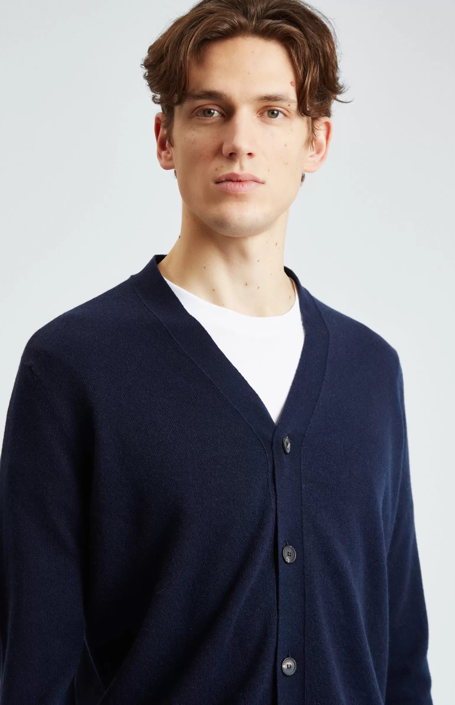 Pringle of Scotland Men's Cashmere Cardigan In Navy