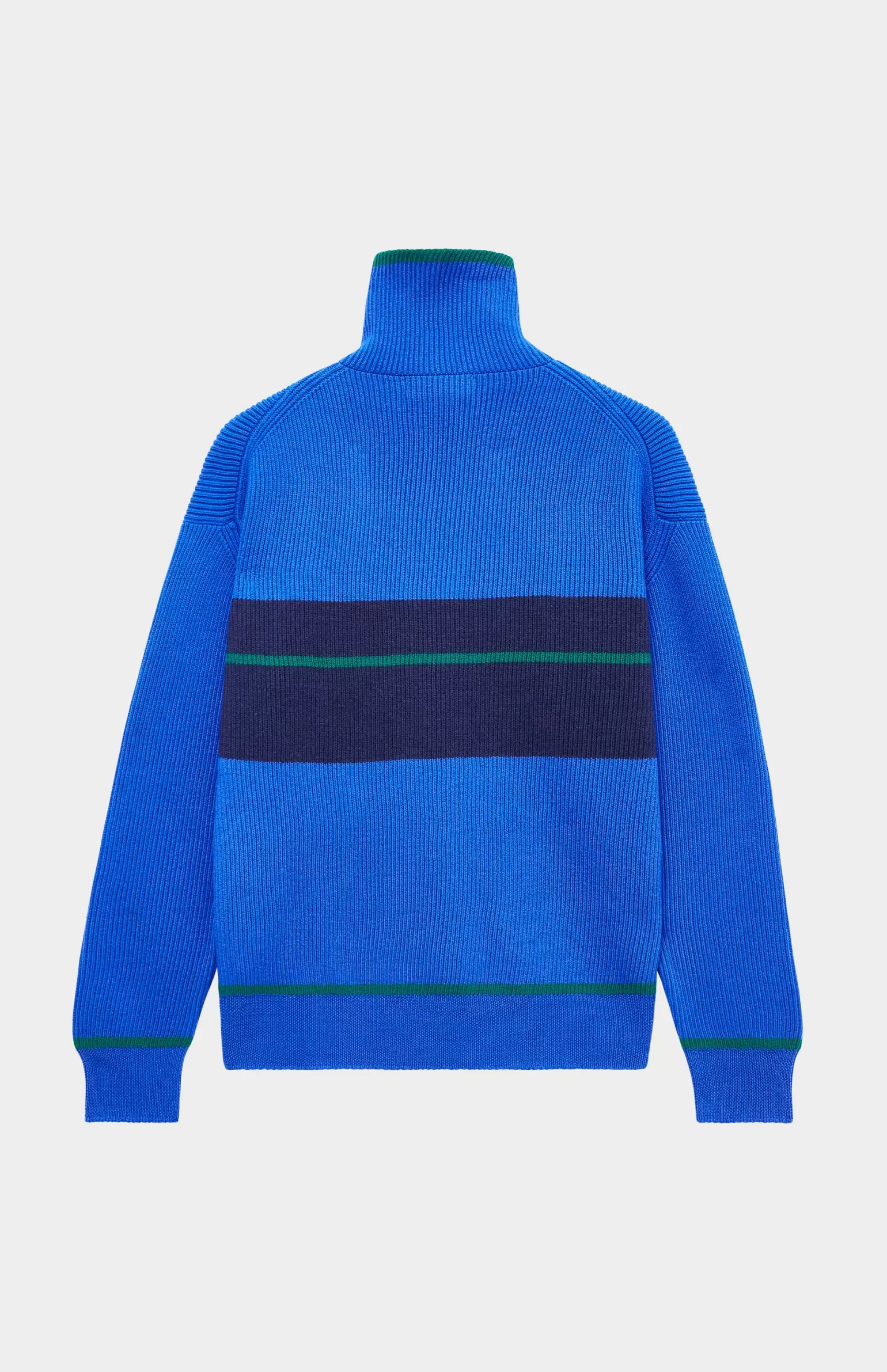 Pringle of Scotland Men's Merino Half Zip Sweater In Azure Blue