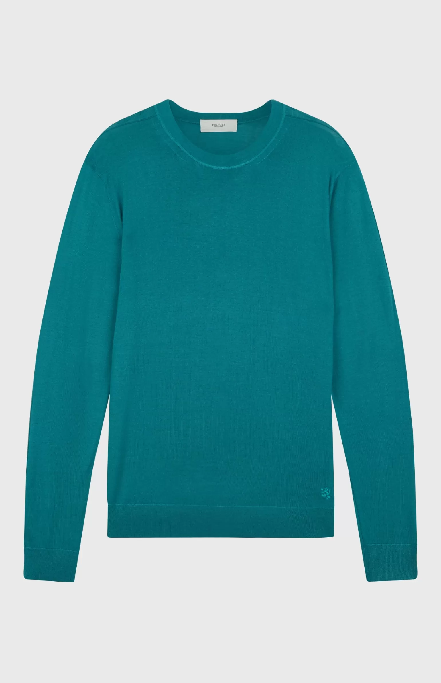 Pringle of Scotland Men's Round Neck Merino Jumper In Jade