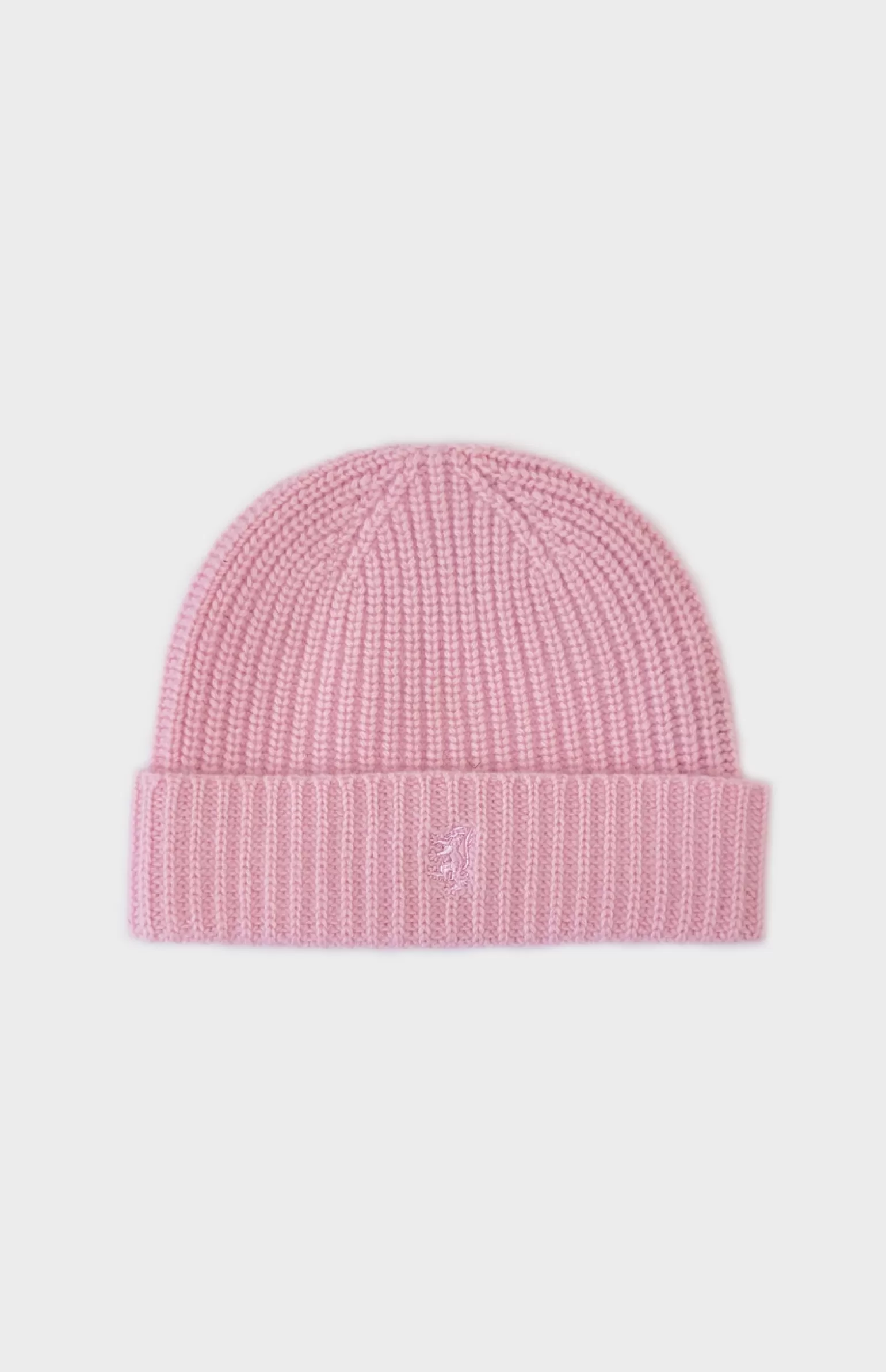 Women Pringle of Scotland Ribbed Chunky Cashmere Beanie In Pink