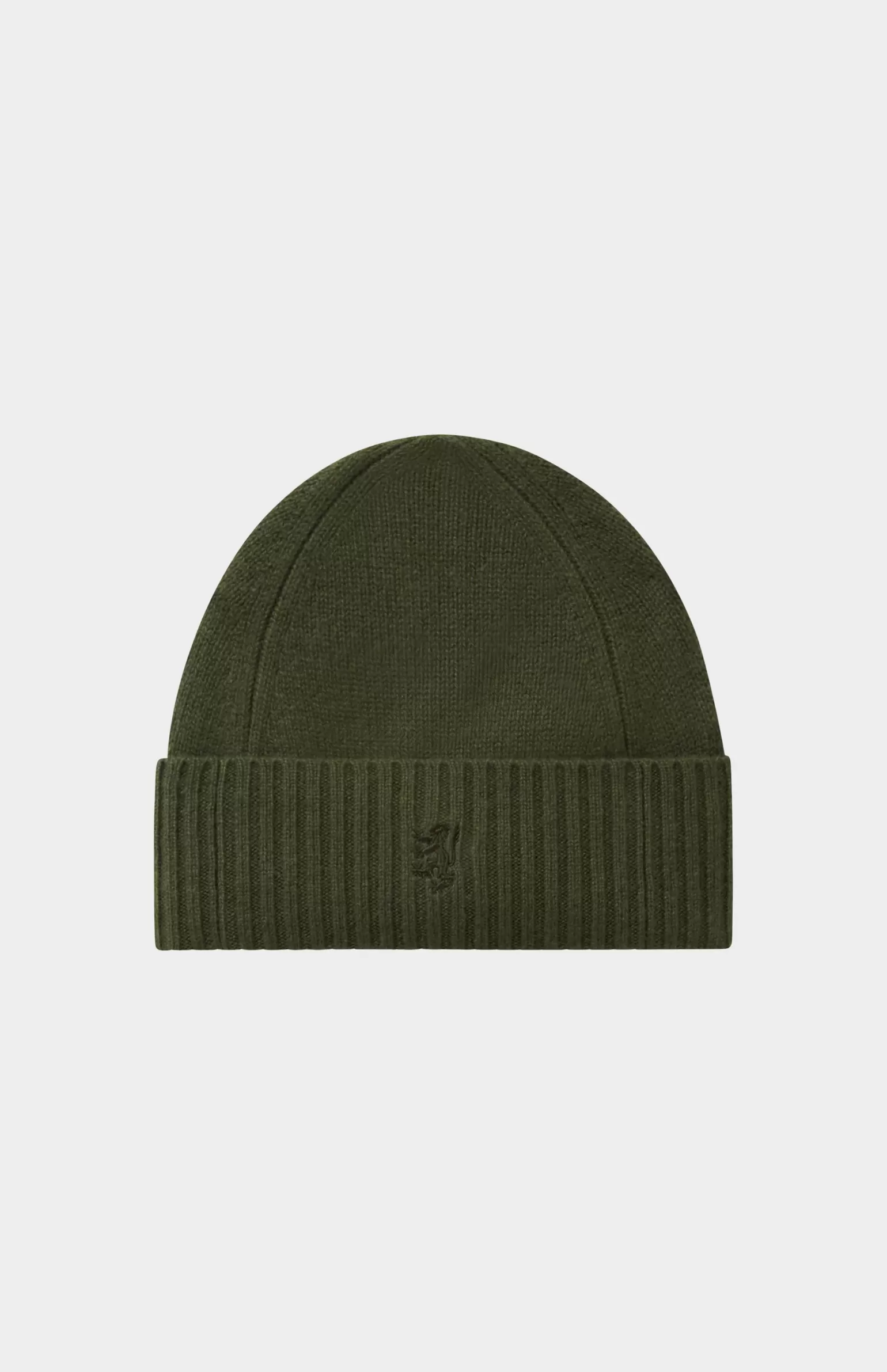 Women Pringle of Scotland Ribbed Edge Cashmere Beanie In Evergreen