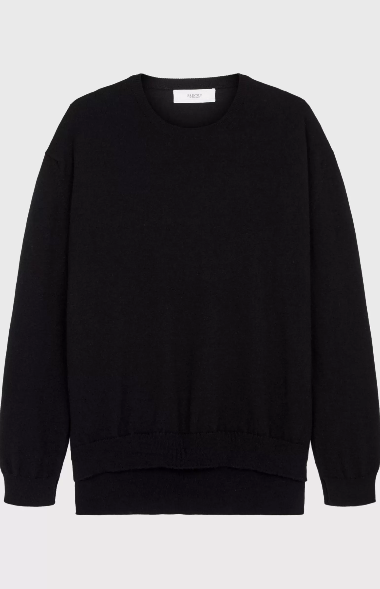 Women Pringle of Scotland Round Neck Cashmere Jumper In Black