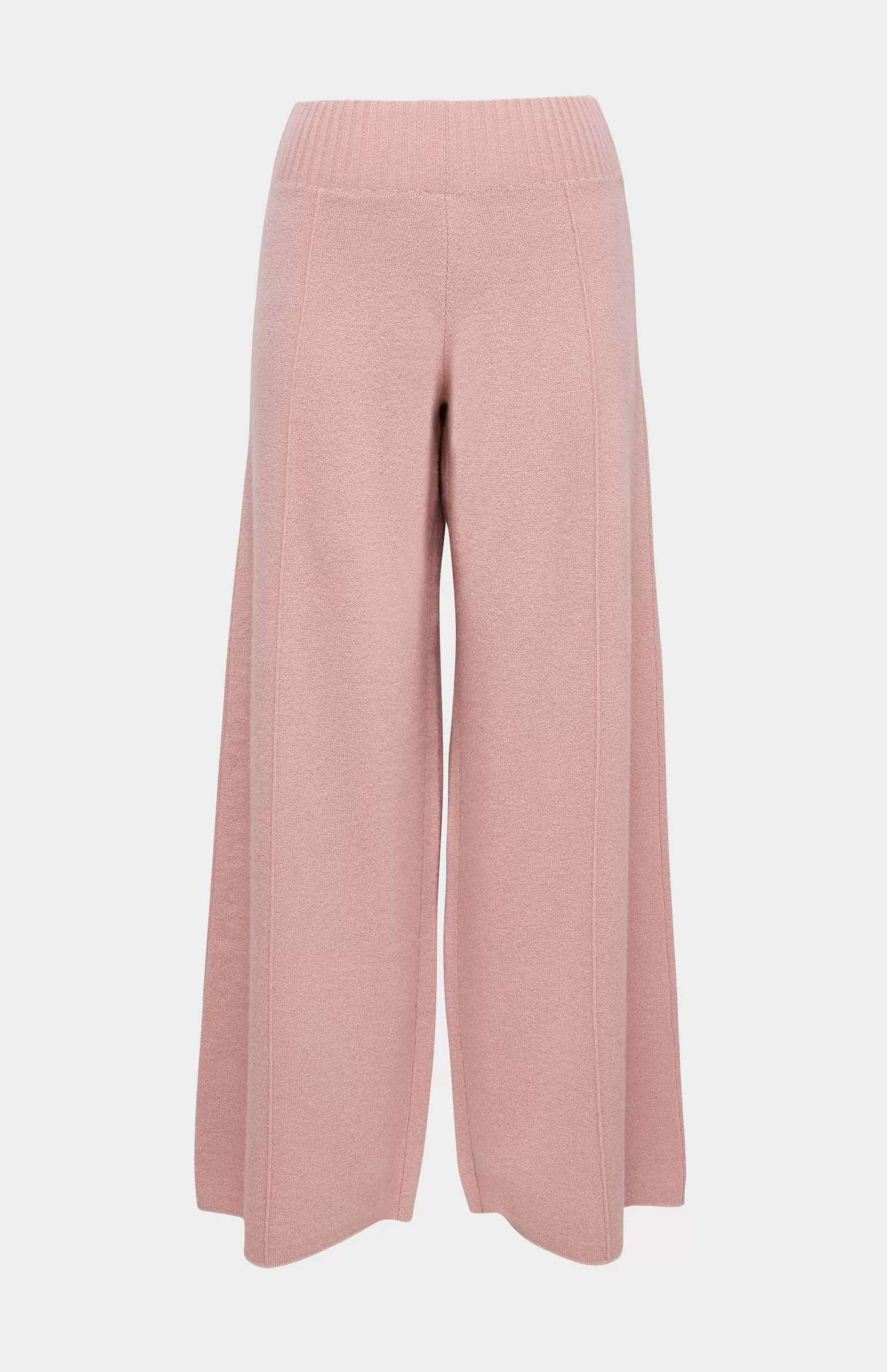 Women Pringle of Scotland Women's Cashmere Blend Trousers In Dusty Pink