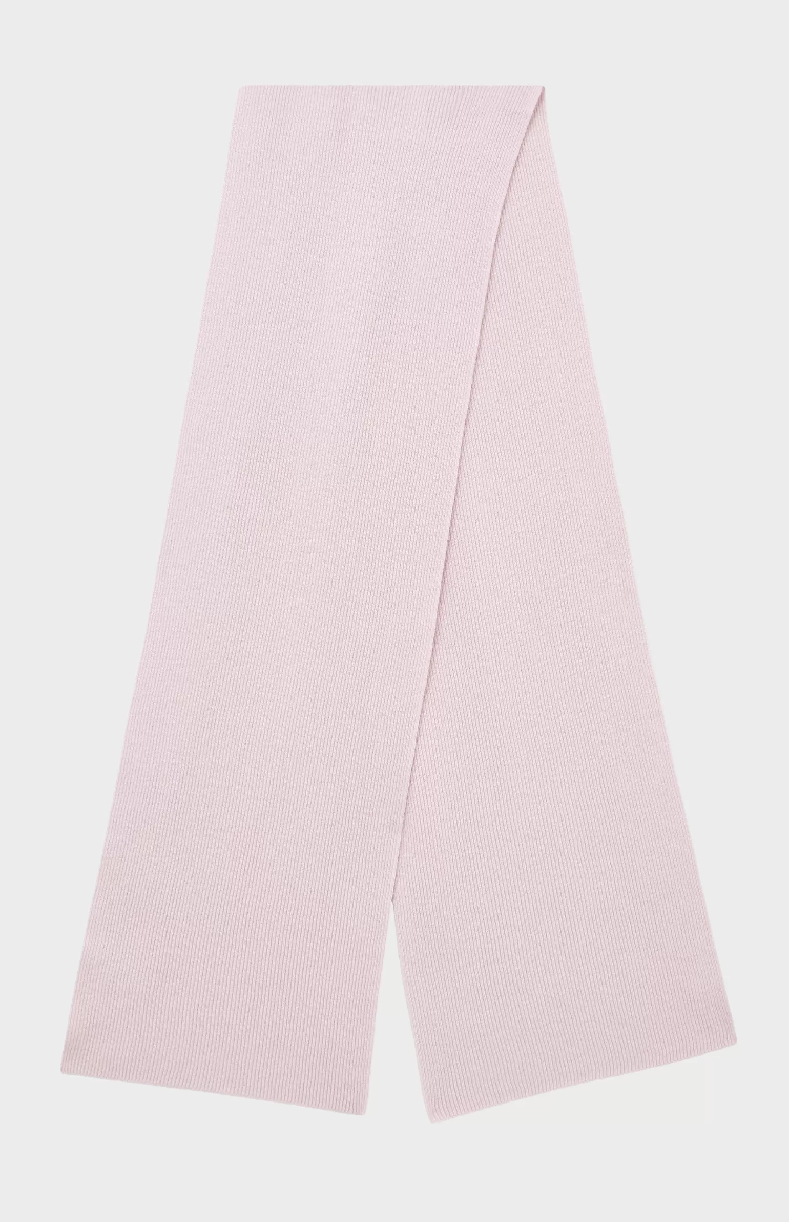 Women Pringle of Scotland Wool Cashmere Blend Scarf In In Powder Pink